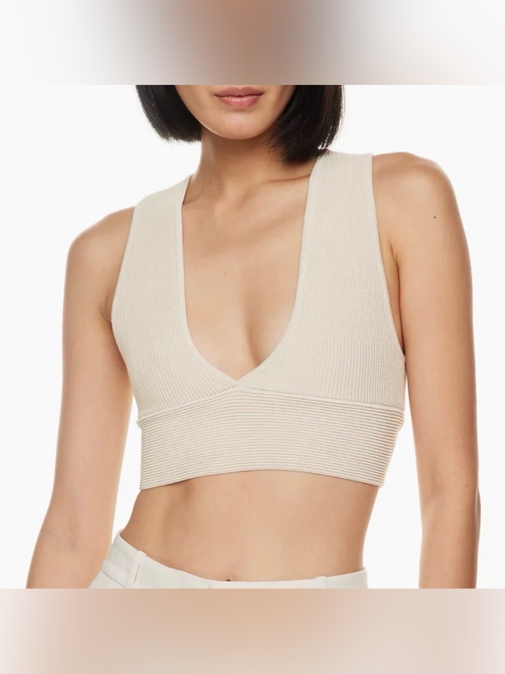 NWT BABATON‎ SCULPT KNIT DEEP TOP, SIZE M